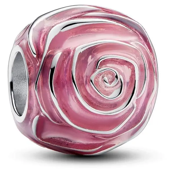 Pandora Pink Rose in Bloom Charm 793212C01