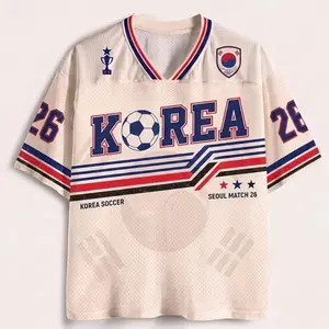 South Korea Soccer Jersey, Retro Korea Shirt, Custom Name Number Jersey, Korean Football Fan Gift