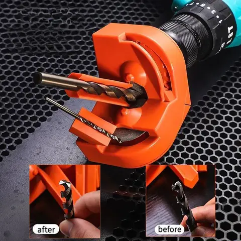 Compact Portable Drill Bit Grinding Tool - 1 Set, Durable Hand Tool with Advanced Features, Multi-Size Compatibility for Home & Office Needs