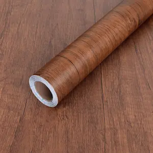 Abyssaly Wood Grain Contact Paper, Brown Wood Peel and Stick Wallpaper for Cabinets, Self Adhesive Waterproof Wall Paper for Furniture Countertops Drawer Shelf Liner 17.7 in X 118 In