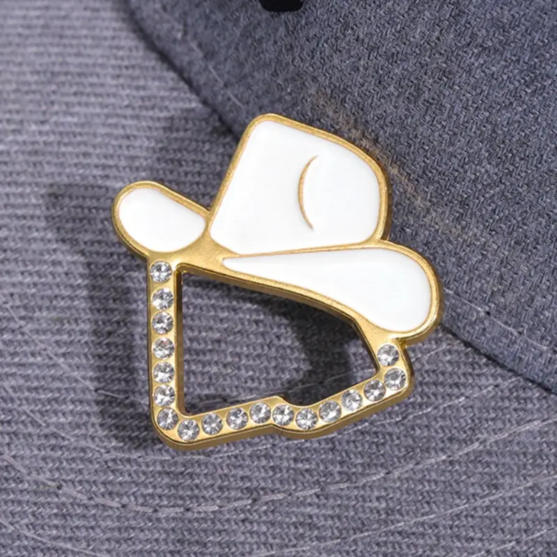 Cartoon Hat Design Brooch, Cute Hat Shaped Brooch, Hat Clip, Hat Pins, Alloy Brooch Pin, Fashion Accessories for Women & Men, Trendy All-match & Exquisite Brooch for Birthday Gift