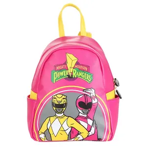 Pink & Yellow Power Rangers Mini Backpack