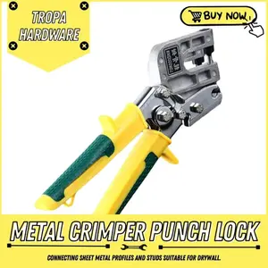 Tropa Hardware Non Slip Metal Studs Crimper Riveting Clamp Heavy Duty Alloy ABS Material One Handed Operation Hand Tools