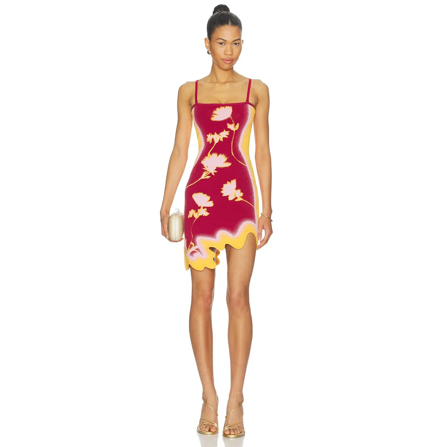 ariana's boutique orange and pink dress - TikTok Shop