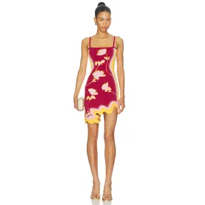 PH5 Lyndon Wavy Mini Dress in Golden Orange