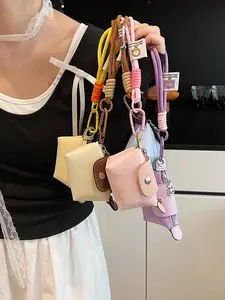 Leather Keychain, Decorative Earphone Pendant Accessory, Perfect for Keys, Valentine's Day Gift, Cartoon Theme Design, Ideal for Bags and Backpacks,Gifts For Women