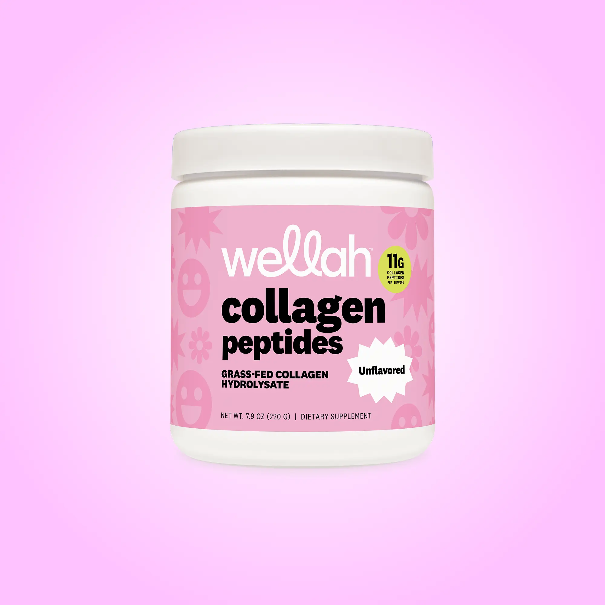 Collagen Peptides | Unflavored | 11g Of Grass-Fed Collagen Hydrolysate Per Serving | 20 Servings | Supports Joint, Muscle, Bone & Skin Health