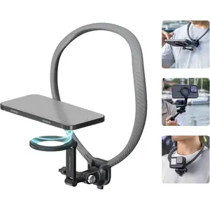CapLock Quick Release   Mount, Hand Free POV/Vlog  Holder for Phone and Action Camera, for   360/Action 6/5 Pro/Pocket 4/3/Xtra Muse,  X5