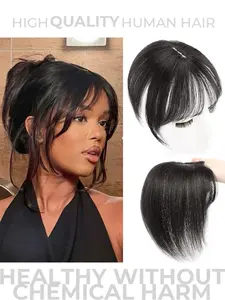 8X12 Women'S Natural Look Human Hair Topper | Glueless Closure, Seamless Blending, Straight Hair Pieces for Hiding Bald Spots or White Hair, Real Human Hair
