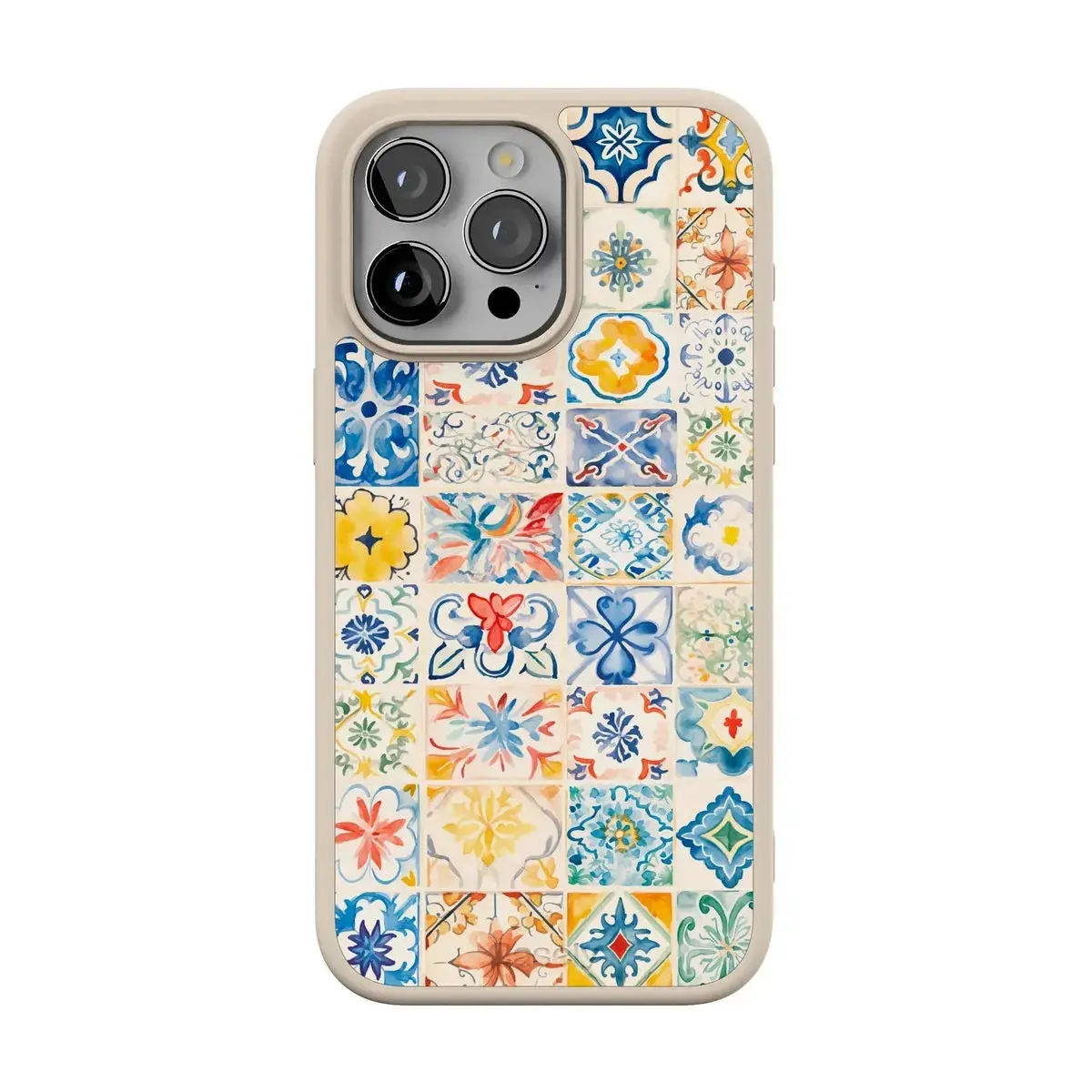Casely iPhone 14 Pro Case | Dolce Vita | Tuscan Tiles | Align Soft-Touch Flexible Bumper Case | Compatible with MagSafe