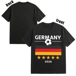 180g[100%cotton]2026 Football Match Printed T-shirt, a must-have graphic tee for football fans, the ideal gift for football enthusiasts, and a casual and stylish men's top.
