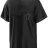 Men's Baseball Jersey Embroidery Sports Uniform, Casual Short Sleeves Button Down T-Shirt, All Seasons Fitted Long Sleeve, Embroidered Jersey