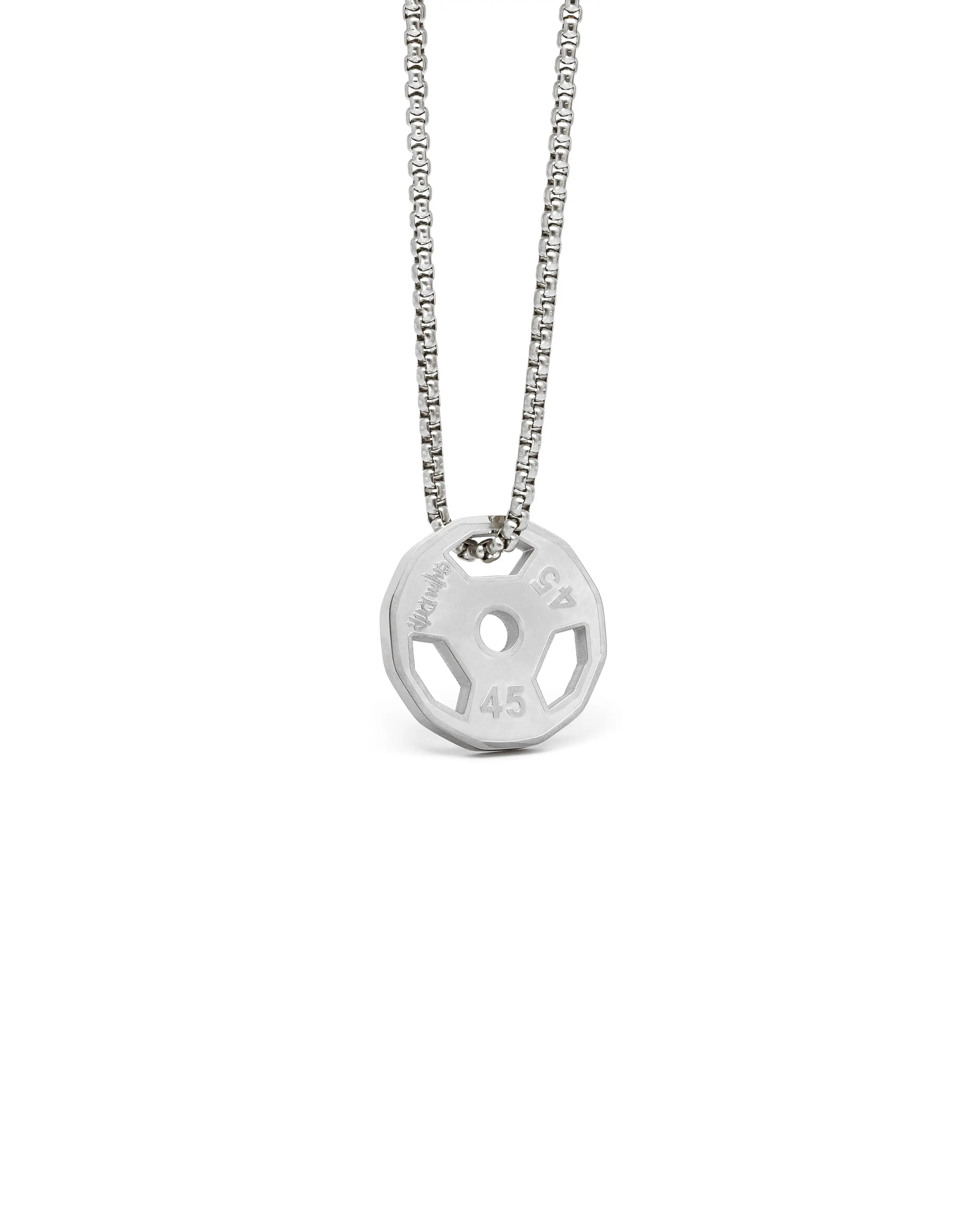 45lb Gym Plate Necklace