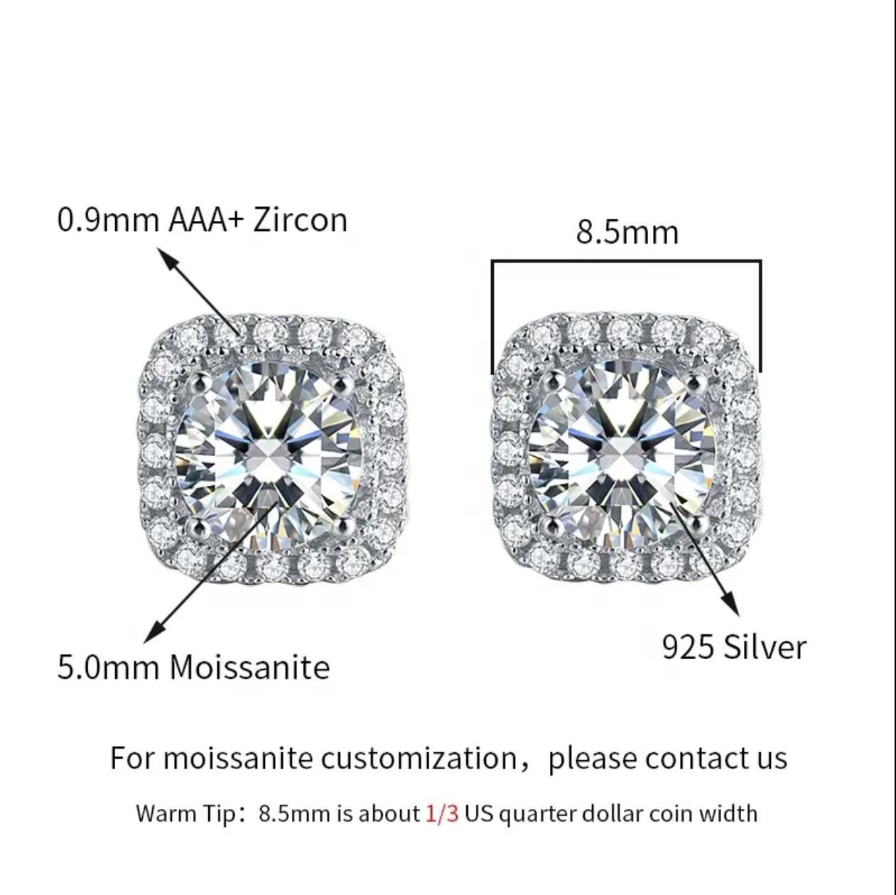 【Must be】2026 New Luxury S925 Silver Moissanite Studs | 0.3ct 0.5ct 1ct 2ct VVS High Clarity Fine Ear Jewelry | Timeless Minimal Elegant Unisex for Men Women | Official Authenticity Certificate | Premium Gift for Mother’s Day Daily & Occasion Wear 【Must be】2026 New Luxury S925 Silver Moissanite Studs | 0.3ct 0.5ct 1ct 2ct VVS High Clarity Fine Ear Jewelry | Timeless Minimal Elegant Unisex for Men Women | Official Authenticity Certificate | Premium Gift for Mother’s Day Daily & Occasion Wear