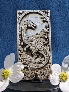 3D Dinosaur Bookmark