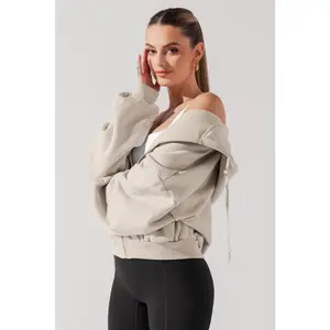 Zip Cloud Hoodie - Seashell (with toggles)