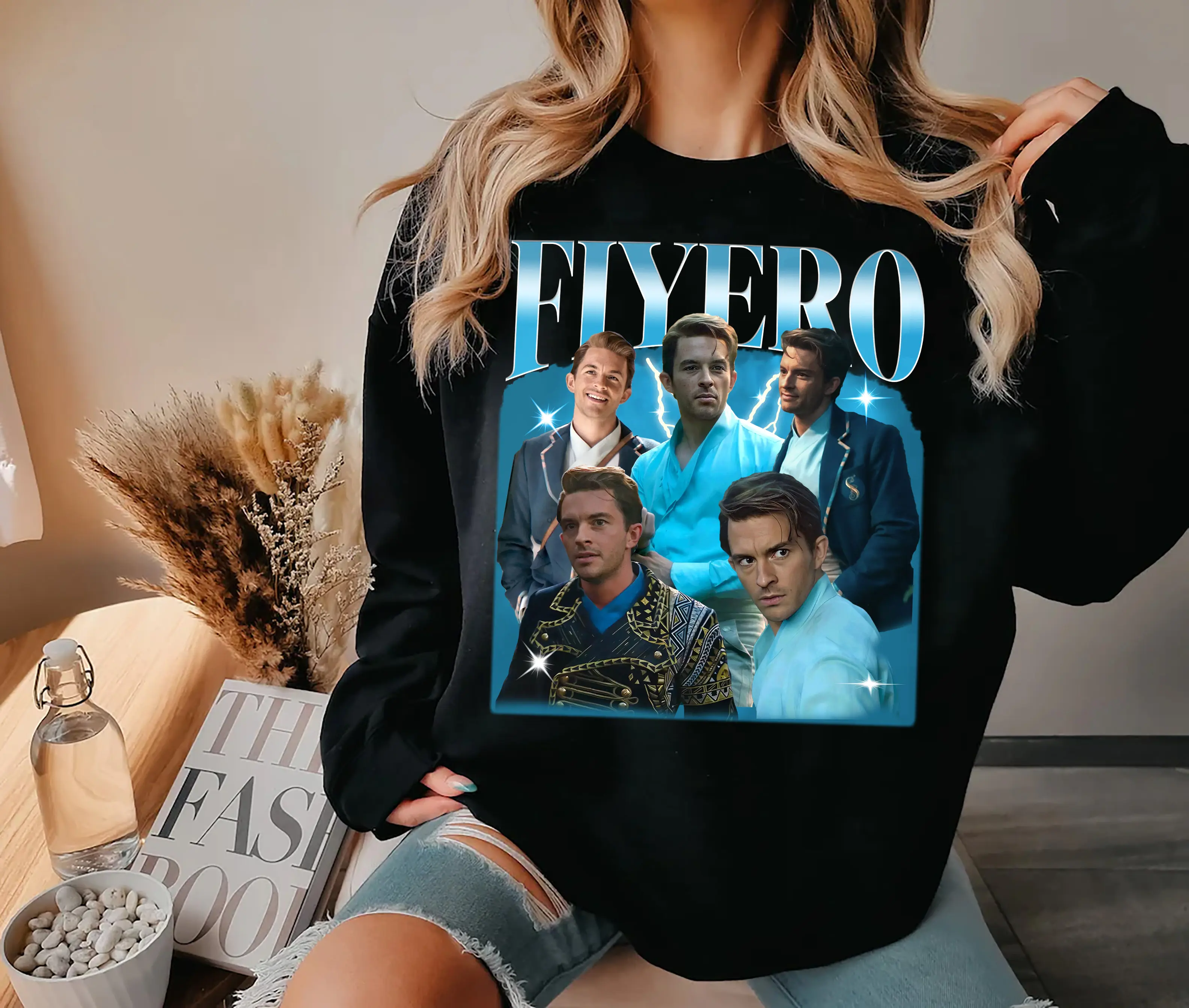 Jonathan Bailey Fiyero Tee, Oversized Vintage Bootleg, Wicked Movie Crewneck, Wizard of Oz, Broadway Merch Shirt, Dancing Through Life