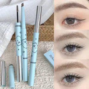 Ikal1Ant 3D Wild Multi-Purpose Eyebrow Pencil And Pomade, Light Colored Korean-Style Soft Eyebrow Pencil, Coffee Colored Eyebrow Pomade with, Effortlessly Create Perfect Eyebrow Shape