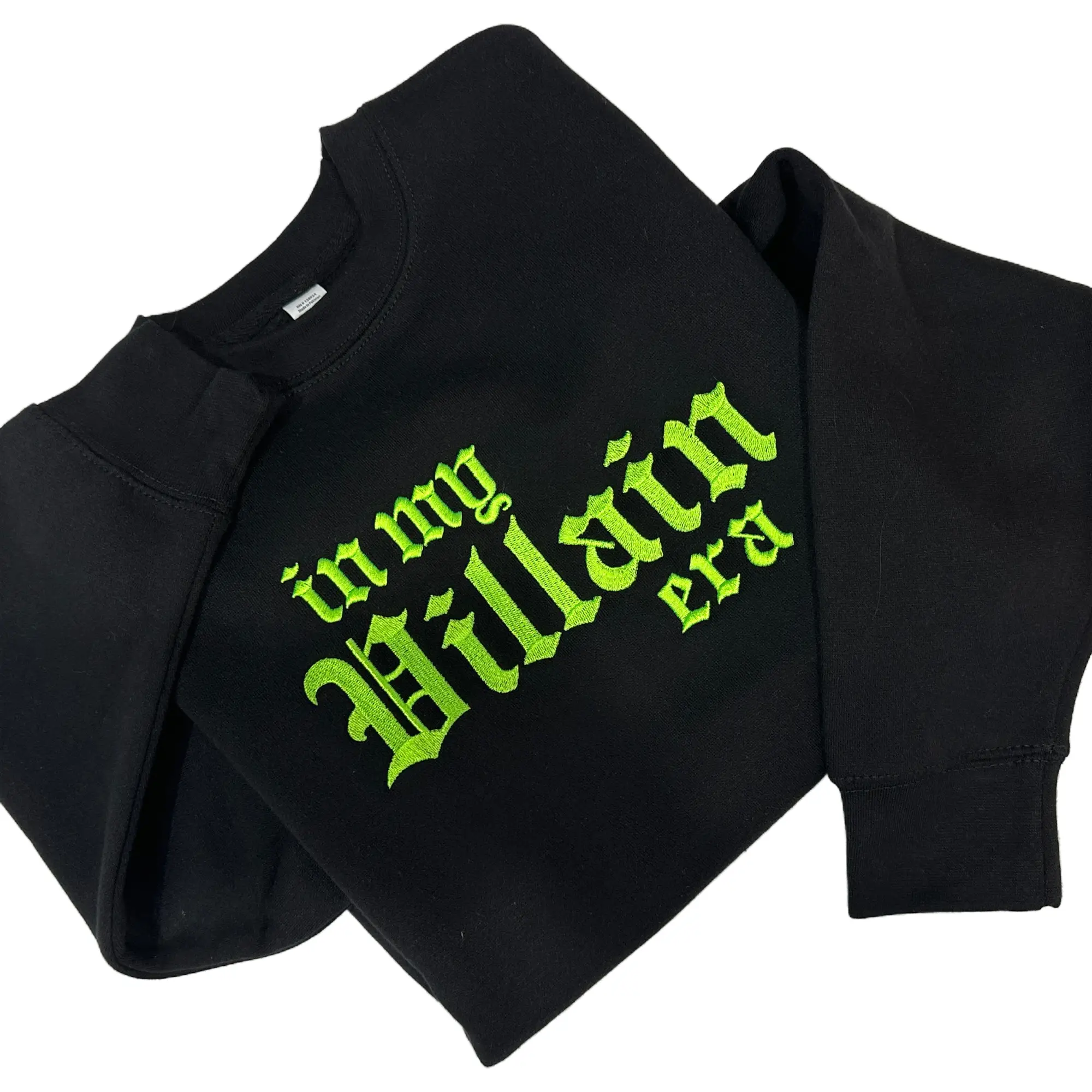 GREEN In My Villain Era TM Embroidered Crewneck Sweatshirt