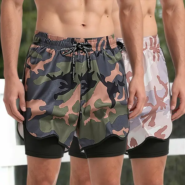 Camouflage army green + camouflage khaki