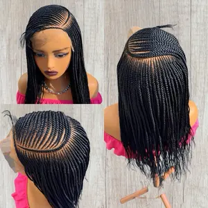 7*7 Closure Conrow Braids for Stylish Hair 20inches - Versatile Design for Various Occasions