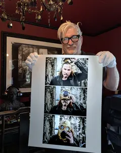 MARK LANEGAN "Night Flight to Kabul" 17 x 22 Museum quality archival print signed by Director/Photographer Dean Karr