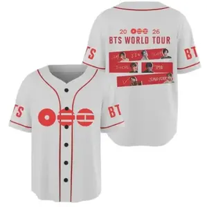 Bangtan Baseball Jersey World Tour Shirt 2026 Concert Tour