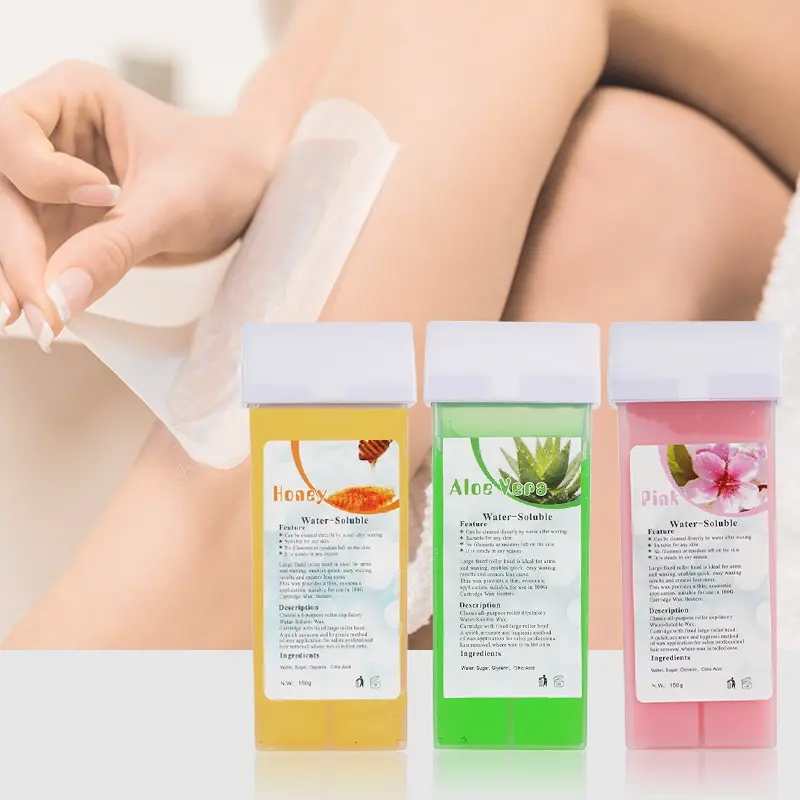 2 Pack Hair Removal Wax Sugar, 150g Per Piece, Water Soluble, Multiple Colors, Easy Hair Removal, Fast Hair Removal, Unisex, Ideal for Men and Women, Depilatory Wax, Safe Hair Remover