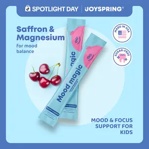 JoySpring Saffron Mood Magic Cherry Pixie Stix – 25 Stick Packs Supplements Designed to Support Calm Balance and Relaxed Focus