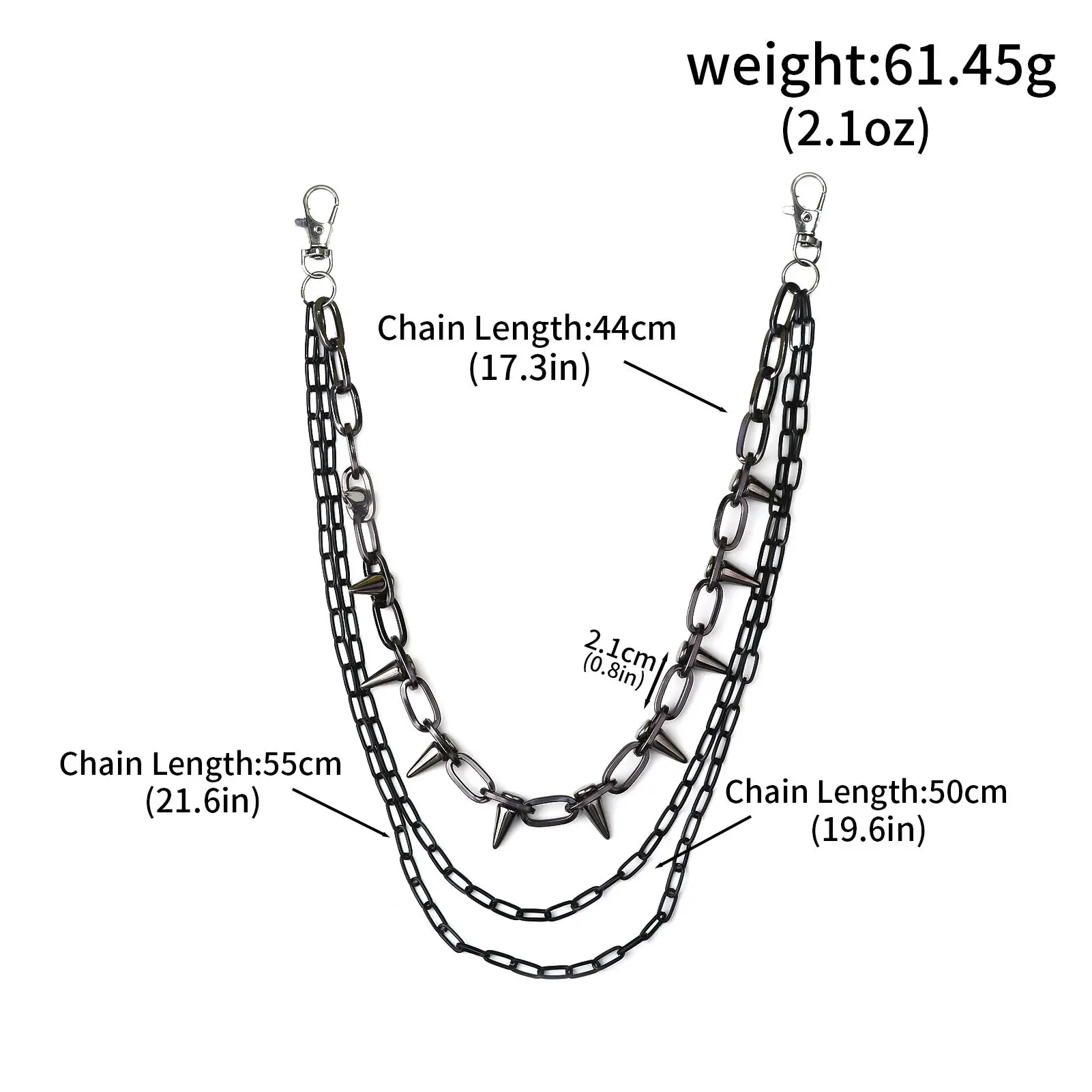 Three layer willow nail   gun black