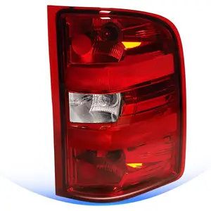 Tail Lights Compatible with 2007-2013 Chevy Silverado 1500 2500HD 3500HD GMC Sierra 2500HD 3500HD Taillight Assemblies Rear Brake Lamps Red Border (Right Passenger Side) GMC Sierra Tail Lights Led Backlights Led Blinker