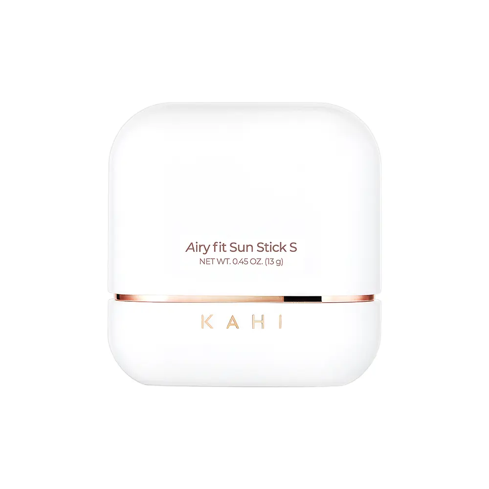 KAHI Airy Fit Sun Stick S SPF 50+ Official Product Triple Functional Broad Spectrum Face Sunscreen Stick - Waterproof, Sweatproof & Sandproof - Ultra-Lightweight & Non-Greasy Sun Shield - Korean Skin Care 0.49 oz