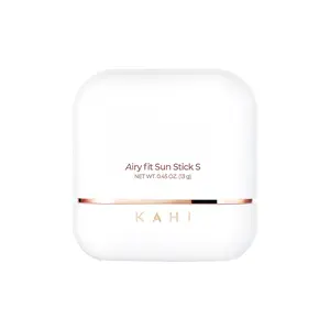 KAHI Airy Fit Sun Stick S SPF 50+ Official Product Triple Functional Broad Spectrum Face Sunscreen Stick - Waterproof, Sweatproof & Sandproof - Ultra-Lightweight & Non-Greasy Sun Shield - Korean Skin Care 0.49 oz