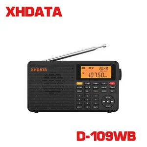 XHDATA D-109WB All-Band Digital Radio  FM/AM/SW/LW/NOAA Weather Alerts | Bluetooth Calls | SOS Emergency Alarm | Portable High-Fidelity Sound
