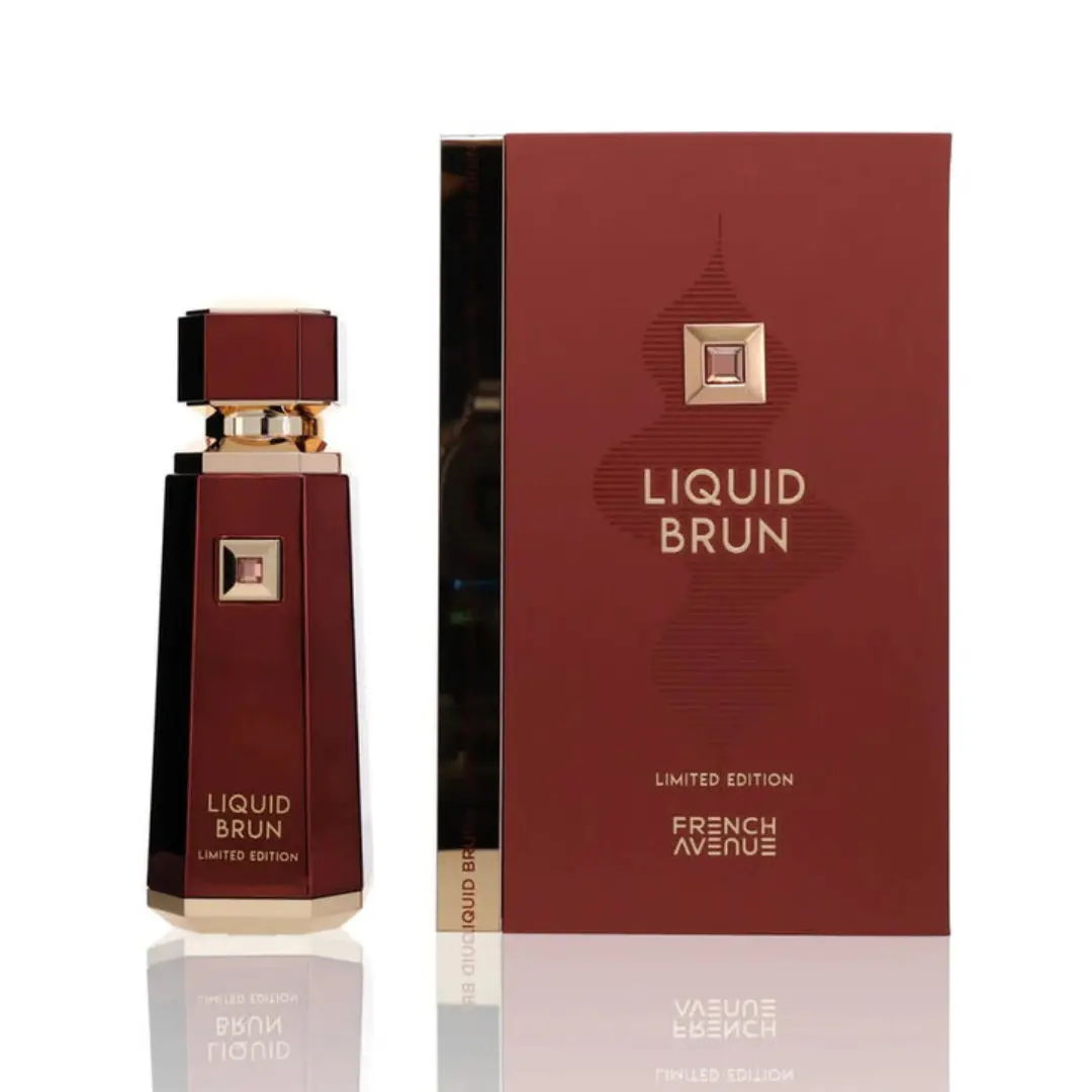 Fragrance World Liquid Brun Limited Edition Extrait de Parfum Spray 3.4 oz for Unisex | Amber Fougere Fragrance | Lavender Rose Vanilla Amber
