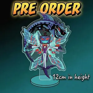 Hazbin Hotel Vox Standee, TV Demon Fanart, Radio Demon Desk Decor