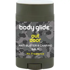 Body Glide Outdoor Anti Chafe Balm 1.5oz: Fragrance free anti chafing stick trusted in basic training, endurance sports & everyday life. Use on neck, shoulders, chest, butt, groin, thighs & feet
