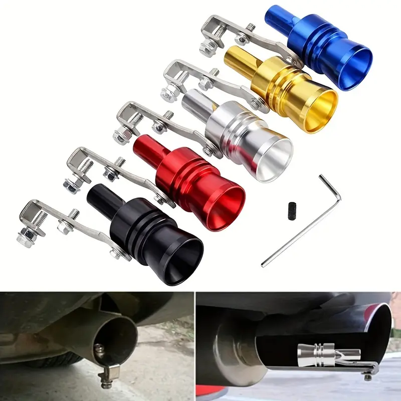 3-Pack Aluminum Turbine Whistle Muffler Tube-Suitable for 33.81-81.15 Oz Engines, Available in 5 Colors