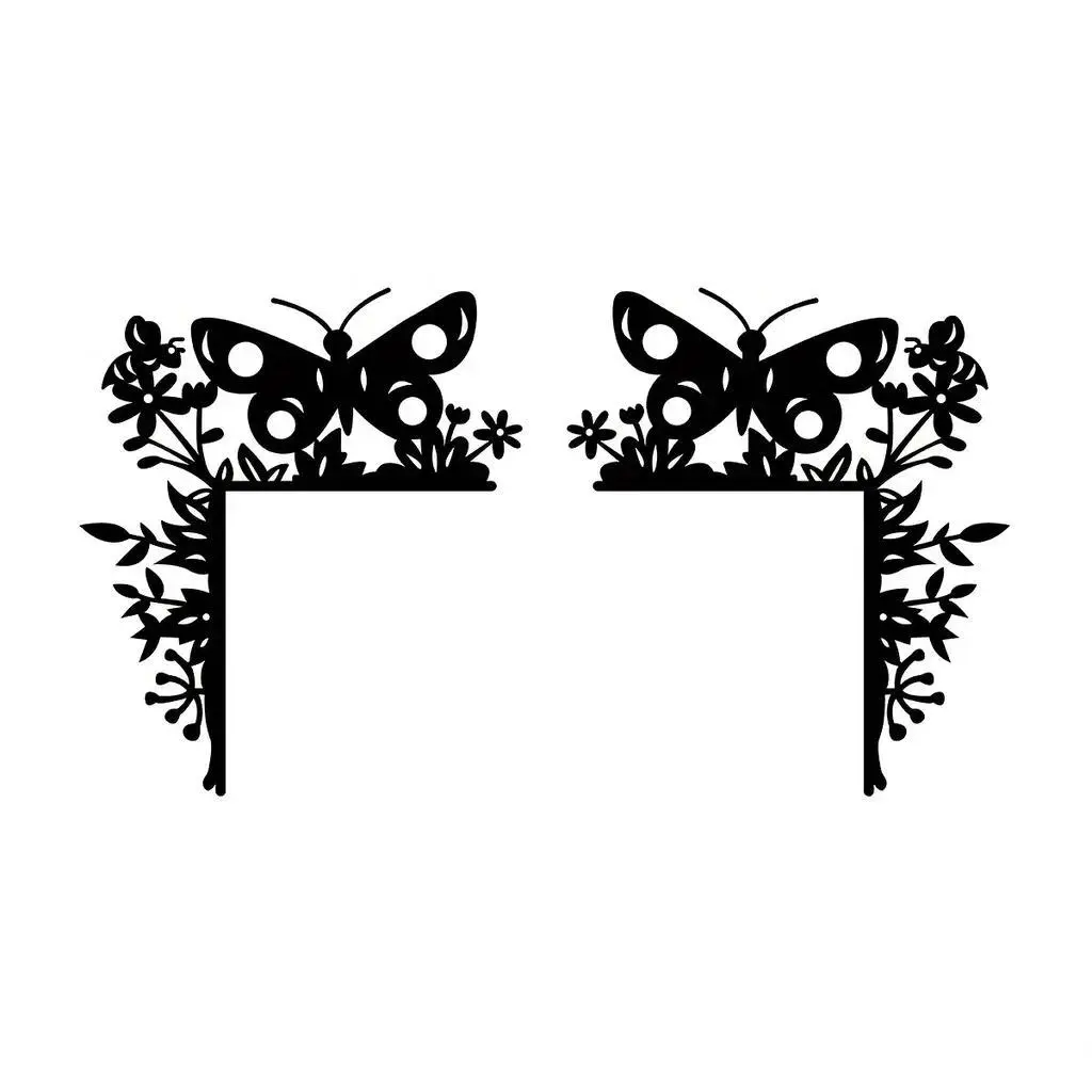 Iron Butterfly Wall Decor Glow in Dark Metal Art Corner Door Frame Decoration Stickers Home Interior Hanging Ornament