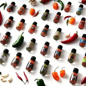 Thoughtfully Gourmet, Master Hot Sauce Collection Sampler Set, Flavors Include Garlic Herb, Apple Whiskey and More, Gift Set of 30