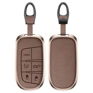 For Dodge Key Fob Cover 5 Button Silicone Remote Key Case for Dodge for Jeep Grand Cherokee Truck Accessories dodge charger accessories Car Key Protector Key Fob Shell
