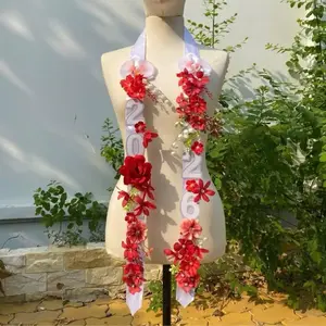 Bloom Floral Graduation 2026 Stole, Elegant Graduation Sash With Year