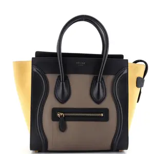 Pre-owned Celine Leather Tote Bags REBAG Tricolor Luggage Bag Micro by Rebag