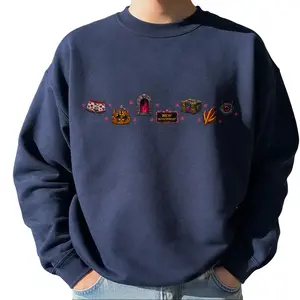 Unisex Embroidered Dungeon Crawler Carl Crewneck Sweatshirt, Bookish Booktok Fan Merch, Long Sleeve Tops