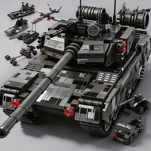 1068pcs99a Tank Armor Vehicle Building Blocks Toy, Educational Construction Set, Durable Plastic Material, Ideal Gift for Kids