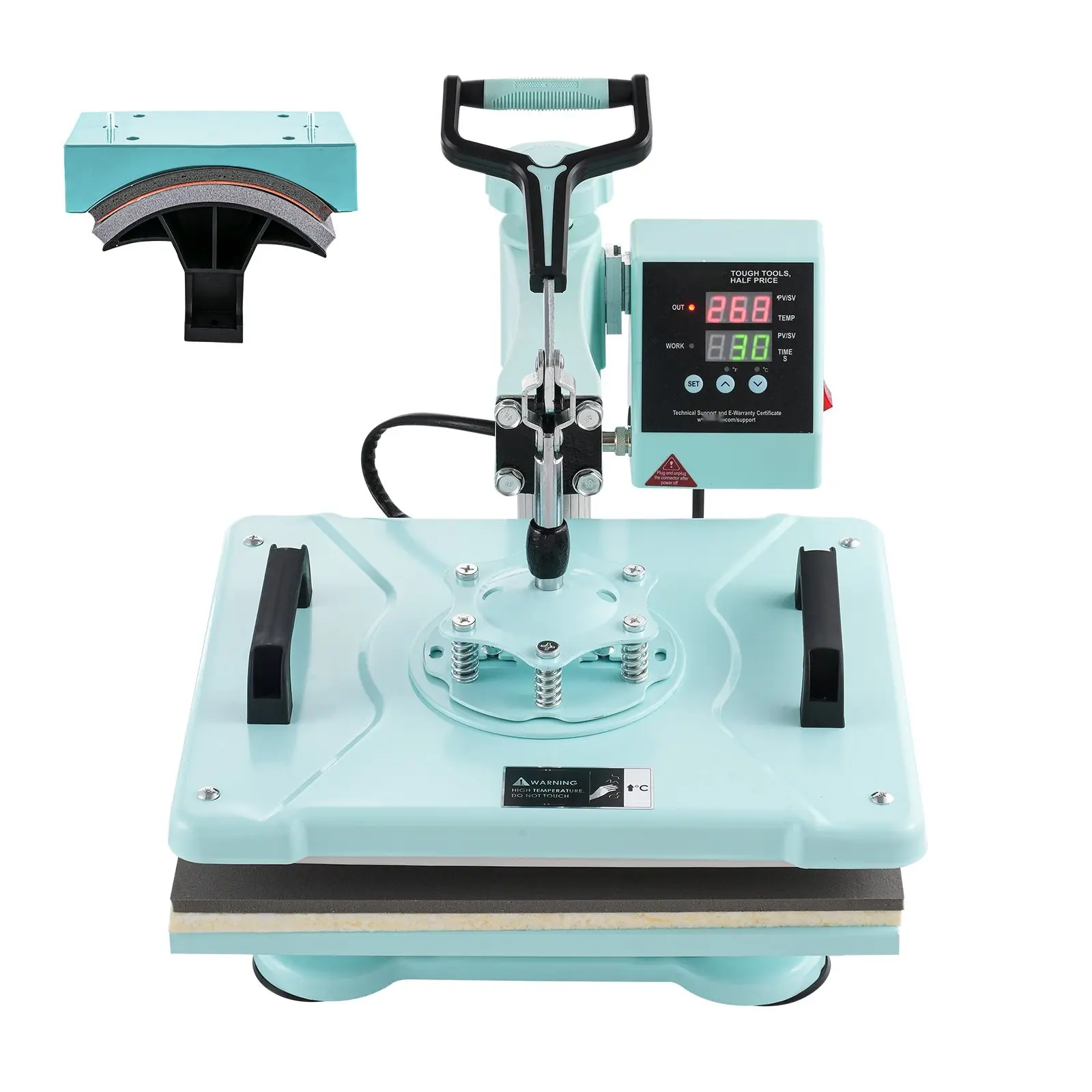 Heat Press Machine 12x15 Inch, 2-In-1 Heat Transfer Press For T-Shirts And Hats, Professional Grade Sublimation And Vinyl Transfer Equipment, Precise Temperature Control, Even Heat Distribution, Easy Pressure Adjustment