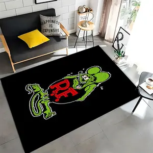 Rat Fink Cartoon 11 Cartoon Print Carpet, Home Living Room Bedroom Office Chair Under Carpet, Gift for Family and Friends, Christmas Decorative Carpet, Home Decor Rug