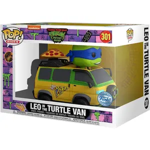 Funko Pop Ride SUPDLX! Movie: Teenage Mutant Ninja Turtle - Leonardo in Van (Exc), Collectable Vinyl Figure