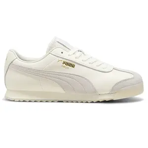PUMA Mens Roma Classics Lace Up Sneakers Shoes Casual - White