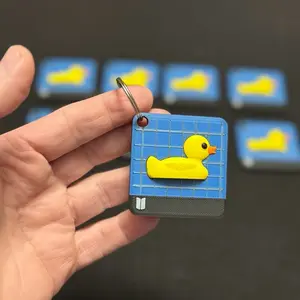 Arc Raiders Inspired Rubber Duck Blueprint Keychain